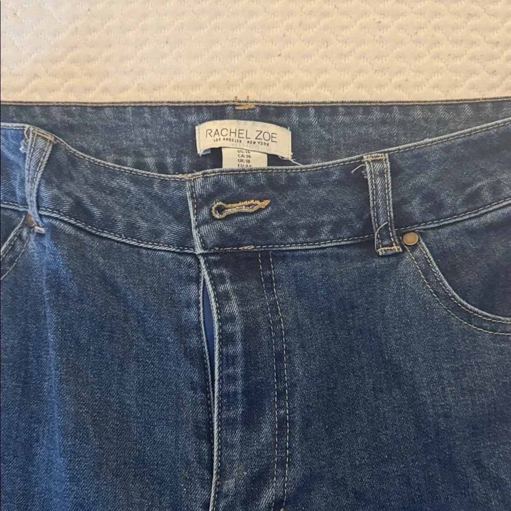 Rachel Zoe Women’s  Relaxed Fit Jeans in Deep Blue - Picture 2 of 4